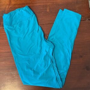 LuLaRoe Vibrant Blue Leggings